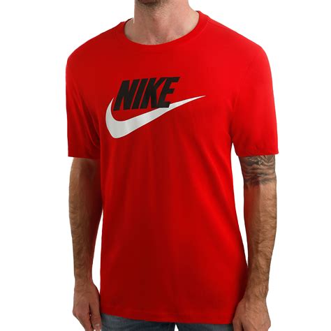 nike t shirt schwarz mit rot|Nike T.